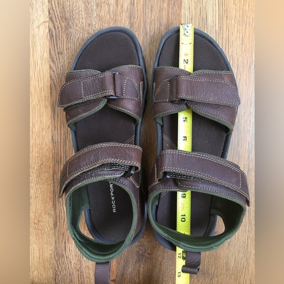 Rockport Springboro Men’s Brown Leather Sandal Sz 11 - Picture 8 of 8